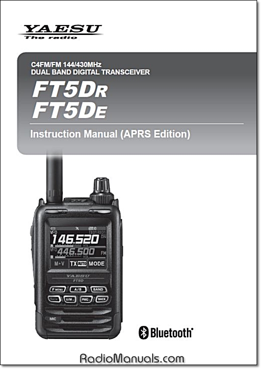 Yaesu FT5Dr / FT5De Instruction Manual (APRS Edition)